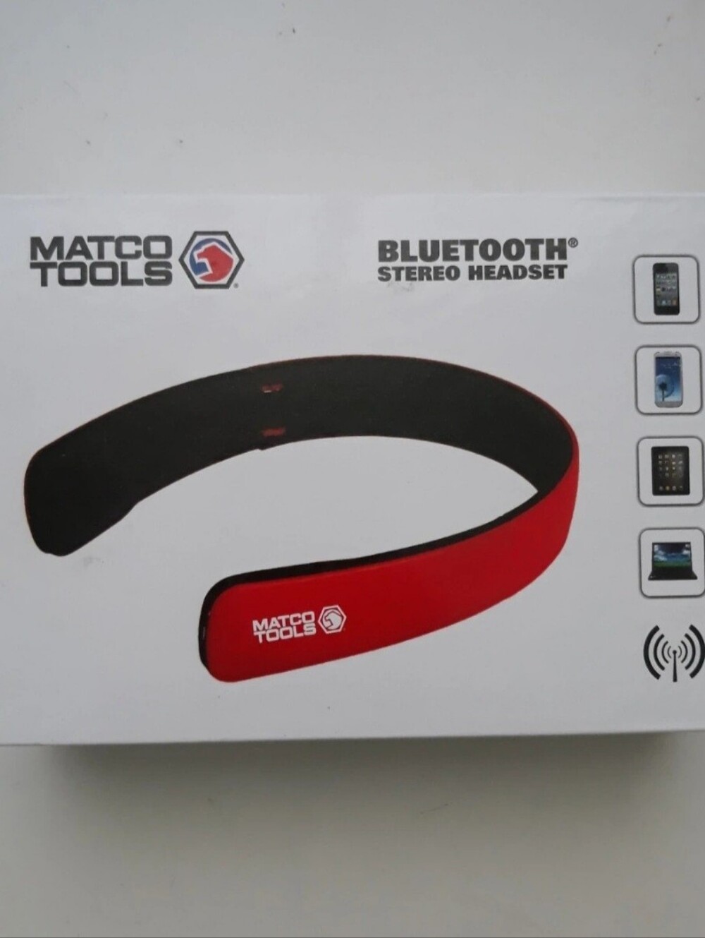 Matco Tools Red Bluetooth Stereo Over-Ear Headset